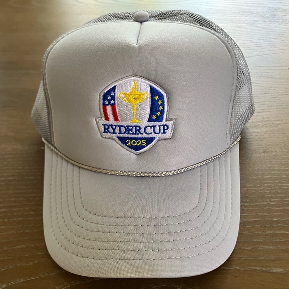 RYDER CUP 2025 Light Mesh Grey Golf Hat (non-official) NWT - Picture 1 of 5
